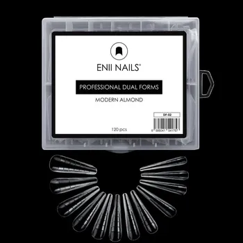 Enii-nails Nehtová forma dual - moderní mandle 120 ks