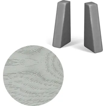 soklová lišta NOVÁK Koncovka L+P k soklové liště MDF 40x18 dub white, 1 pár M13-AMKO005