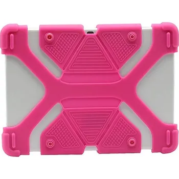 Pouzdro na tablet Univerzální silikonový obal na 10" tablet Růžová