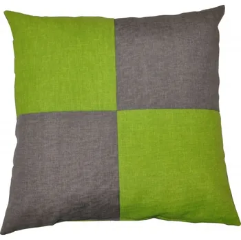 Dekorativní polštářek Veselý polštářek - šedá/světle zelená