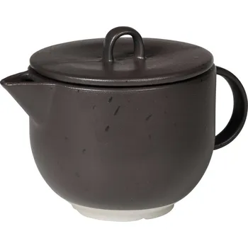 Konvice na čaj Kameninová čajová konvice 1,2 l Broste ELI - černošedá černá