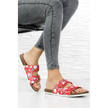 Dámské pantofle DnesObouvam.cz Červené nazouváky 326R Velikost: 36