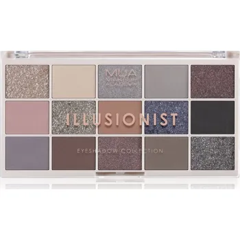 Přípravek na oči MUA Makeup Academy Professional 15 Shade Palette paletka očních stínů odstín Illusionist 12 g