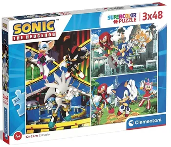 Puzzle Clementoni Ježek Sonic 3x 48 dílků