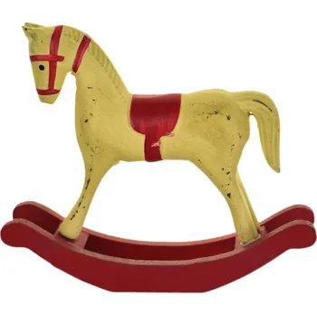 Vánoční dekorace Koník houpací 11 cm