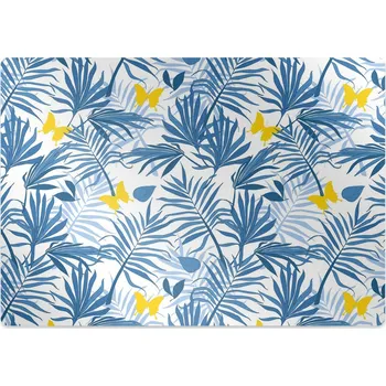 Podložka pod nábytek Ochranná podložka pod židli Motýli v tropech