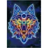 Diamantové malování Diamantové malování 30 x 40 cm svítící vlk