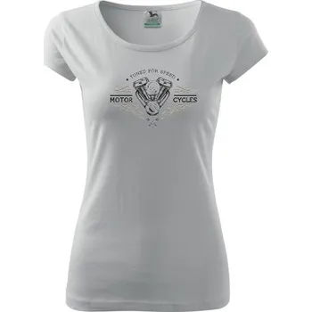 Dámské tričko Dámské Triko s moto motivem 49 Born to ride