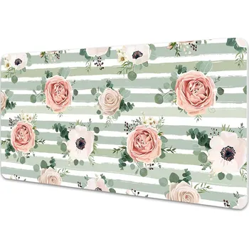 Stolní podložka Velká ochranná podložka na stůl Pruhované růže