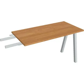 Kancelářský vozík HOBIS přídavný stůl do úhlu - UE A 1200 RU, hloubka 60 cm, olše + doprava zdarma