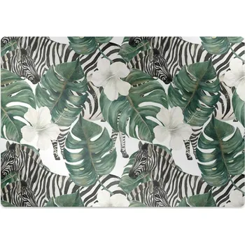 Podložka pod nábytek Ochranná podložka pod židli Zebry v listech