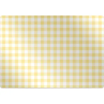 Podložka pod nábytek Podložka pod kancelářskou židli žlutá mřížka
