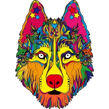3D puzzle Dřevěné puzzle Husky/L