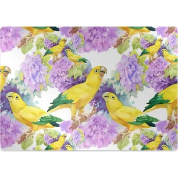 Podložka pod nábytek Podložka pod židli žlutý papoušek