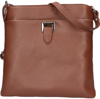 Kabelka Dámská kožená crossbody kabelka Italia Gotta - hnědá