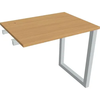 Kancelářský vozík HOBIS přídavný stůl rovný - UE O 800 R, hloubka 60 cm, buk + doprava zdarma