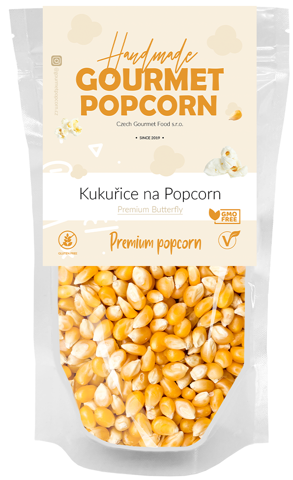 Gourmet Popcorn Premium Butterfly 500 g od 72 Kč - Zbozi.cz