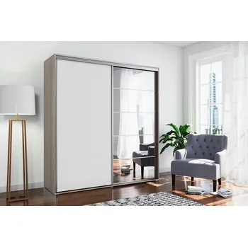 Šatní skříň Šatní skříň A21 (rozdílné barvy), výška 215 cm, šířka 230 cm