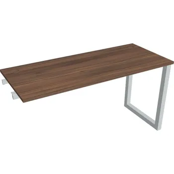 Kancelářský vozík HOBIS přídavný stůl rovný - UE O 1400 R, hloubka 60 cm, ořech + doprava zdarma