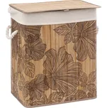 5five Simply Smart Koš na prádlo BAMBOO s květinovým motivem, 60L