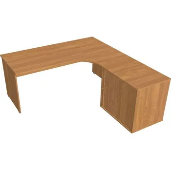 Kancelářský vozík HOBIS stůl pracovní, sestava levá - GE 1800 60 HR L, olše + doprava zdarma