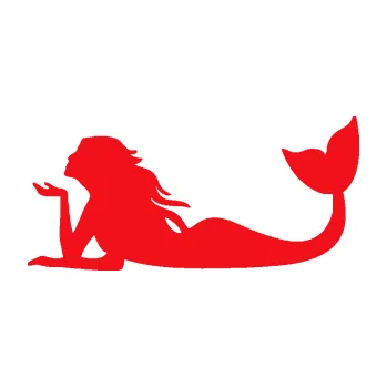 Polep vozidla SAMOLEPKA Mořská panna 004 levá (10 - červená) NA AUTO, NÁLEPKA, FÓLIE, POLEP, TUNING, VLASTNÍ TEXT, TISK, AUTOSAMOLEPKY.cz, POLEPY, OBRÁZEK, LOGO, SAMOLEPKY