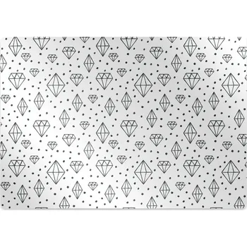 Podložka pod nábytek Podložka pod kancelářskou židli tažené diamanty