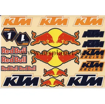Samolepicí dekorace na vozidlo Nálepky moto KTM RedBull