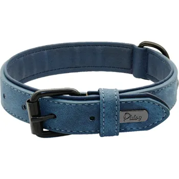 Obojek pro psa PET ARTIST Kožený psí obojek Barva: Modrá, Velikost: S