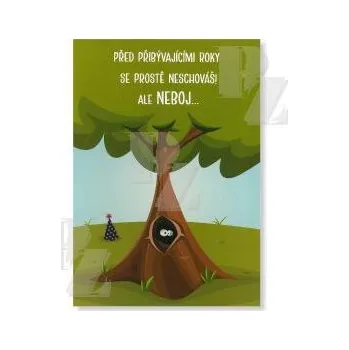 Blahopřání s textem Narozeniny PŘED PŘIBÝVAJÍCÍMI ROKY ČAS Verona Hrací, Albi