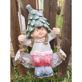 Zahradní dekorace Prodex Import Holka na houpačce