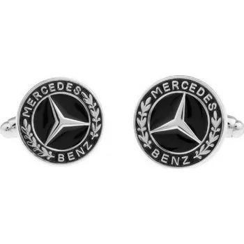 Manžetový knoflíček Manžetové knoflíčky s motivem Mercedes Benz Černá
