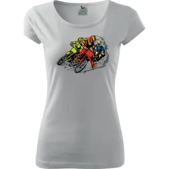 Dámské tričko Dámské Triko s moto motivem 202 Cross
