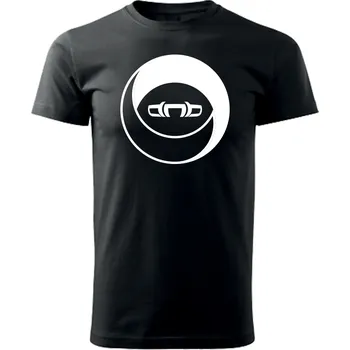Pánské tričko DNBMARKET.CZ Pánské tričko černé |D&B + NEURO| CircleEye Velikost: 4XL, Barva: Černá - Design 1