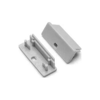 LED lišta Wireli Sada koncovek k profilu WIDE24 s otvorem / Pár Bílá