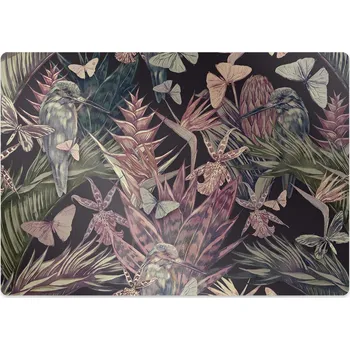 Podložka pod nábytek Ochranná podložka pod židli Kolibřík a motýli