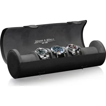 Box na hodinky Kazeta na hodinky Heisse & Söhne Rondo 5 Černá
