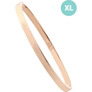 Náramek Zlacený pevný ocelový náramek JVD růžový, provedení XL