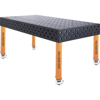 Dílenský stůl SPARTUS SP28N-20-10-550M Svařovací stůl MAXIMUS 3D, 2000 x 1000 x 200, 4 nohy s kolečky L=550mm