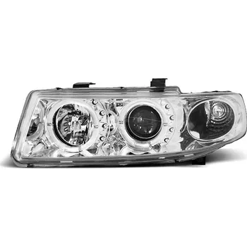 Přední světlomet TUNING-TEC Přední světla Seat Leon/Toledo 99-04 Angel Eyes - chrom