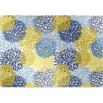 Podložka pod nábytek Ochranná podložka pod židli chryzantéma květy