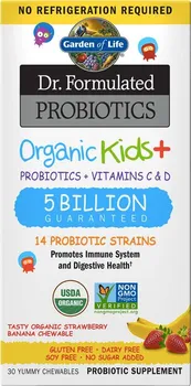 Garden of Life Dr. Formulated Probiotics Organic Kids+ jahoda/banán 30 tbl.