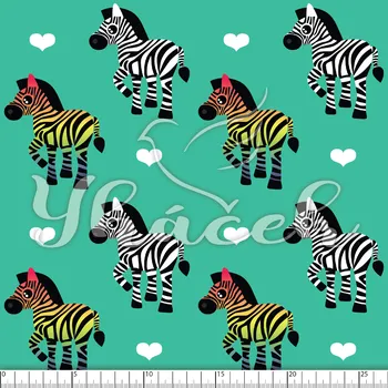 Zakázkový tisk, softshell, kočárkovina... Zebry na mentolové Látky k tisku: Fleece