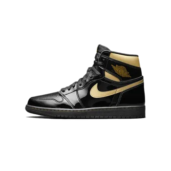 Pánské tenisky Air Jordan Jordan 1 Retro High "Black Metallic Gold" (2020) Velikost: 42