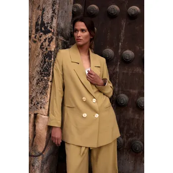 Dámské sako Sako Tova Pavoni olivově zelené oversize Velikost: 42