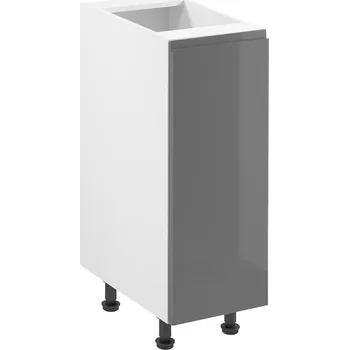 Kuchyňská skříňka ASPEN gr | dolní skříňka D30 | 30 cm | LEVÁ | šedá lesk