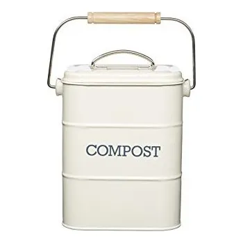 Odpadkový koš Kitchen Craft Living Nostalgia koš na bioodpad 3 L Vintage cream