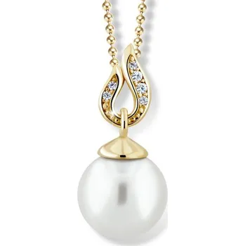 Přívěsek ŠPERKY-NM, Zlatý přívěsek s perlou 1449