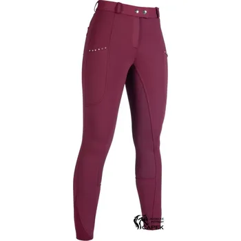 Jezdecké kalhoty Zimní rajtky HKM -MONACO- - Vínová - 38