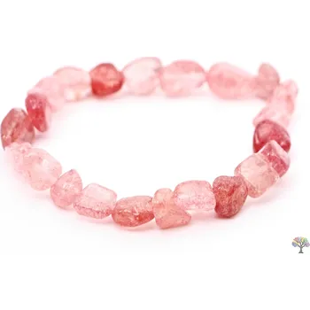 Náramek Magieprirody.cz Náramek Křemen jahodový z přírodních kamenů #356 - valounky
